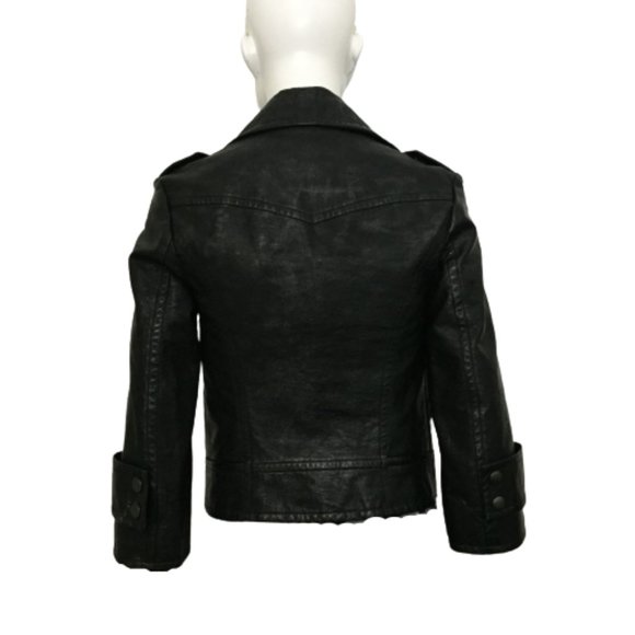 French Connection Size 0 Ladies Black Leather Jacket - Picture 2 of 16